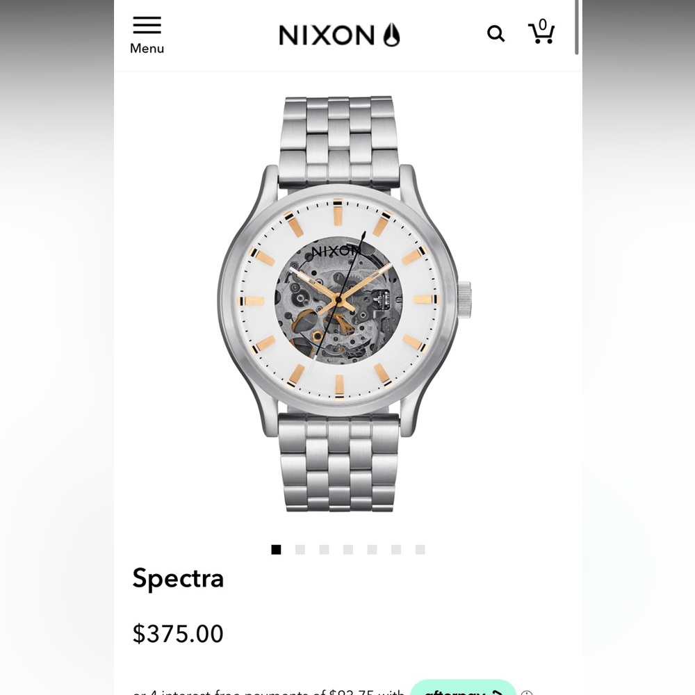Men’s Nixon Spectra Watch - White/Silver NWT